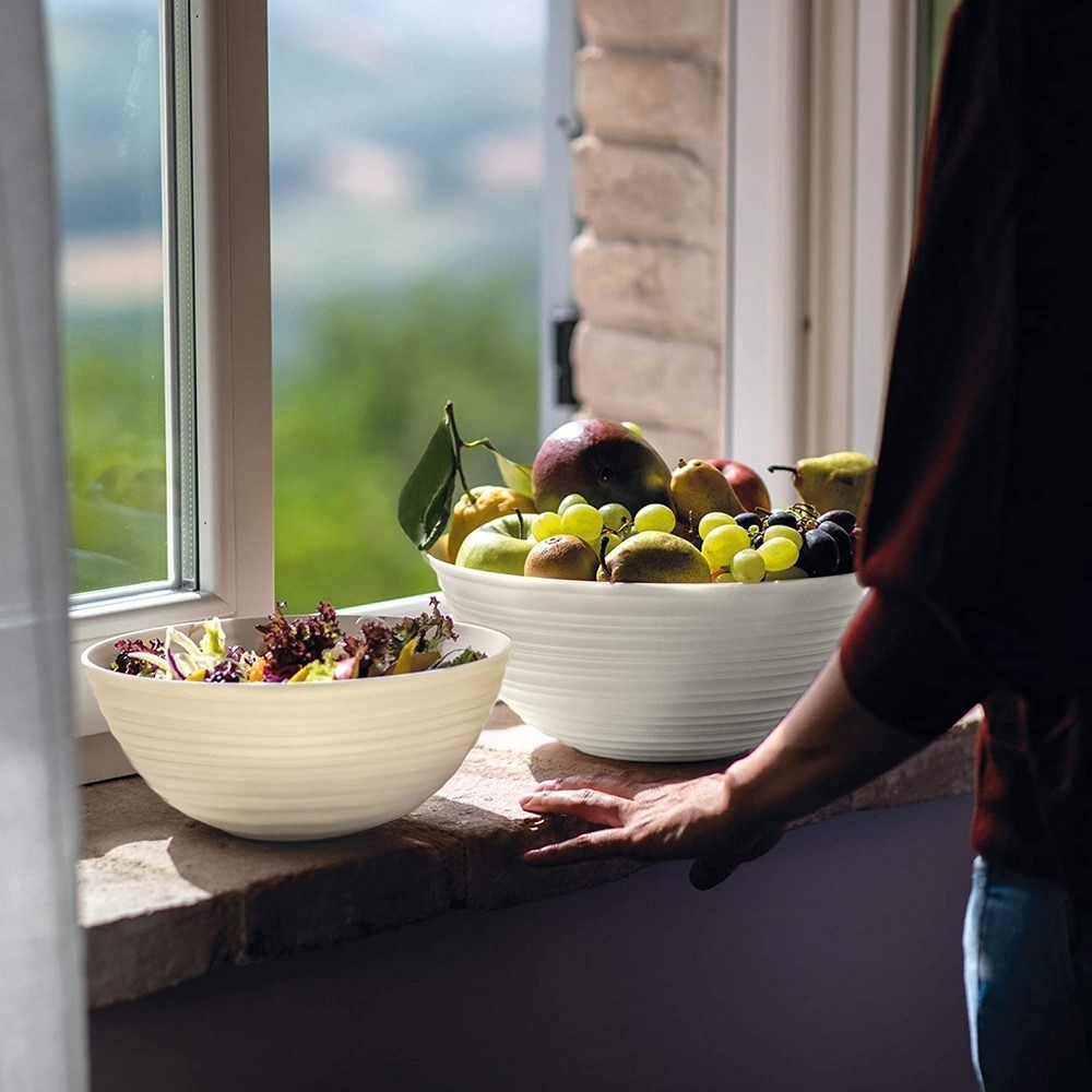 Acquista online Guzzini Tierra insalatiera porta frutta marrone talpa xl 30 cm Guzzini